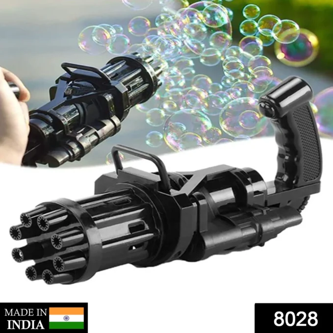 8-Hole battery operated Bubbles Gun Toys for Boys and Girls