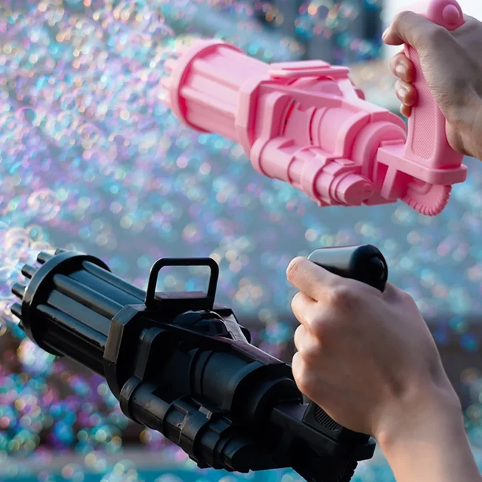 8-Hole battery operated Bubbles Gun Toys for Boys and Girls