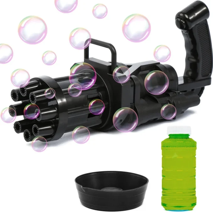 8-Hole battery operated Bubbles Gun Toys for Boys and Girls