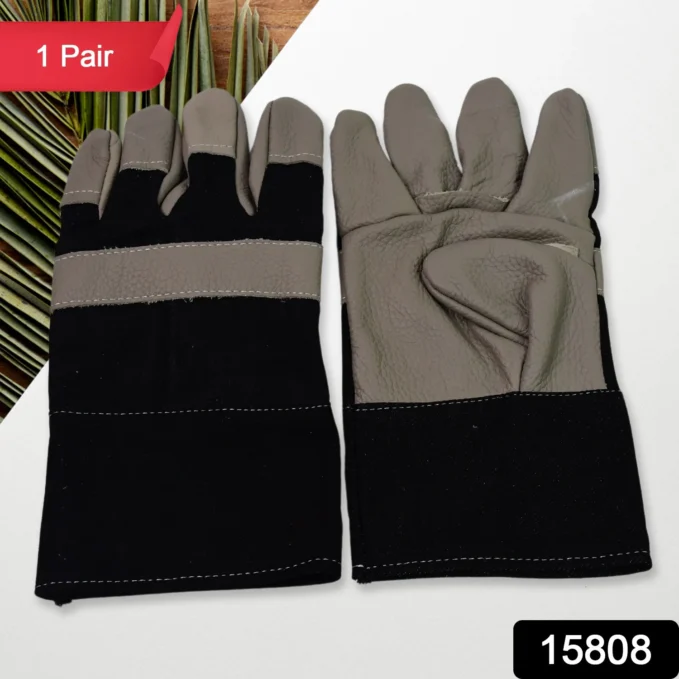 Gloves Gardening Gloves for Men Women Leather Gloves Heavy Duty Gloves (1 Pair)