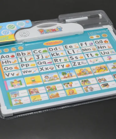 Learning Board 2in1 - Educational PAD for Kids Musical Board for Alphabet ABC Learning Toy Play Mat & Drawing with One Doodle Pen