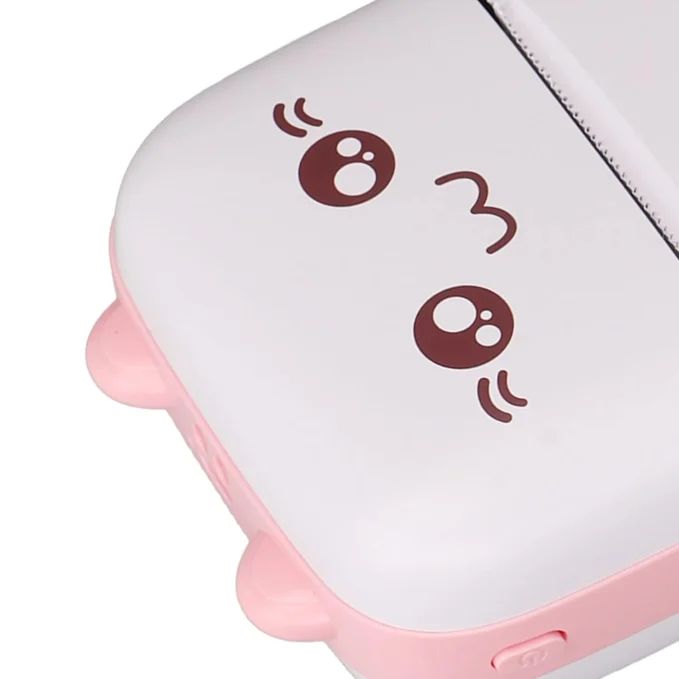 Pocket Mini Printer, Mobile Phone Bluetooth Connection Wireless Mini Thermal Printer with Android or iOS APP for Pictures, Portable Smart Printer,Contains 1 Rolls Thermal Paper, with Fast Paper Output for Photo Image