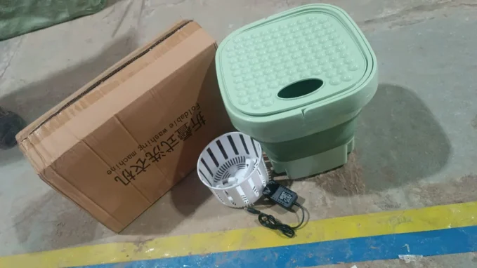 Portable Washing Machine, Foldable Washer and Dryer Combo (1 Set / Mix Color)