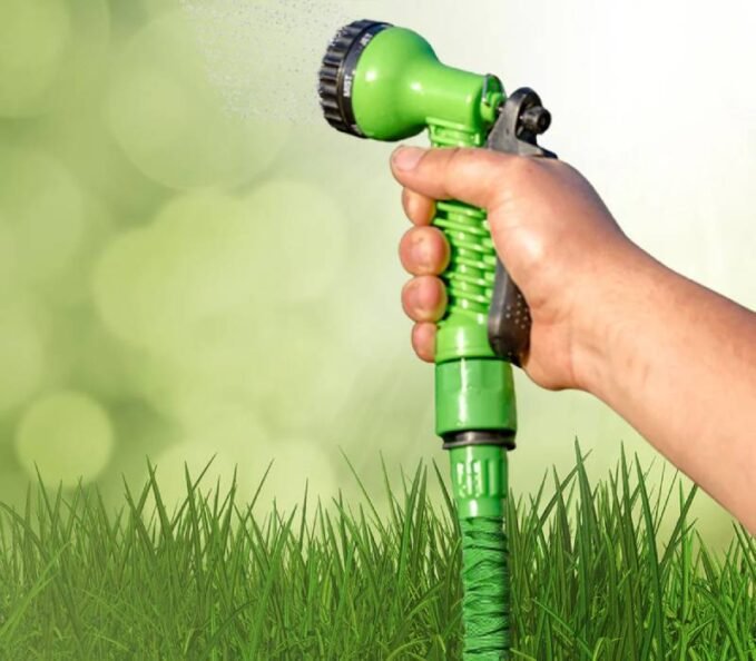 Hose Pipe with Sprayer Gun for Watering Home Garden