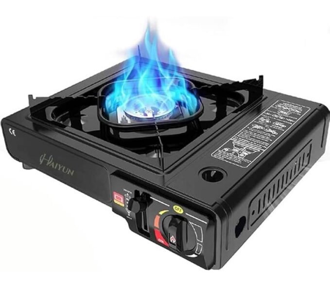 Portable Camping Gas Stove Cooking Gas Burner with Carrying Case for Outdoor Camping Hiking Trekking
