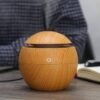 Wood Cool Mist Humidifiers with Colorful Change for Car, Office, Baby Essential Oil Diffuser Aroma Air