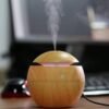 Wood Cool Mist Humidifiers with Colorful Change for Car, Office, Baby Essential Oil Diffuser Aroma Air