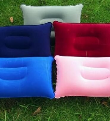 Inflatable Travel Camping Pillow – Soft Portable Air Cushion for Car, Hiking & Outdoor Sleeping