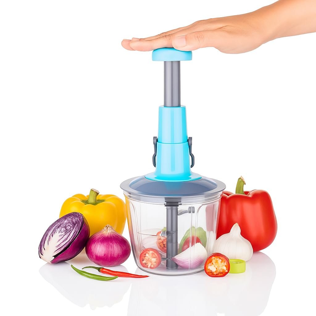 Manual Push Vegetable Chopper (1000ml)