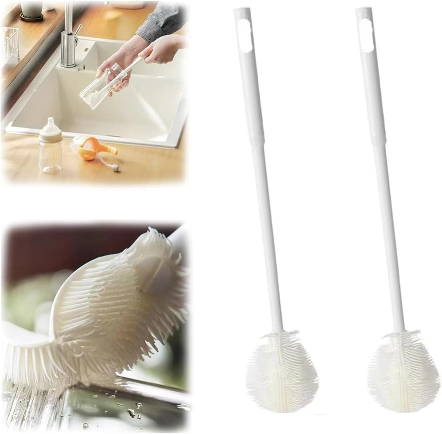 Silicone Bottle Cleaning Brush (360°)