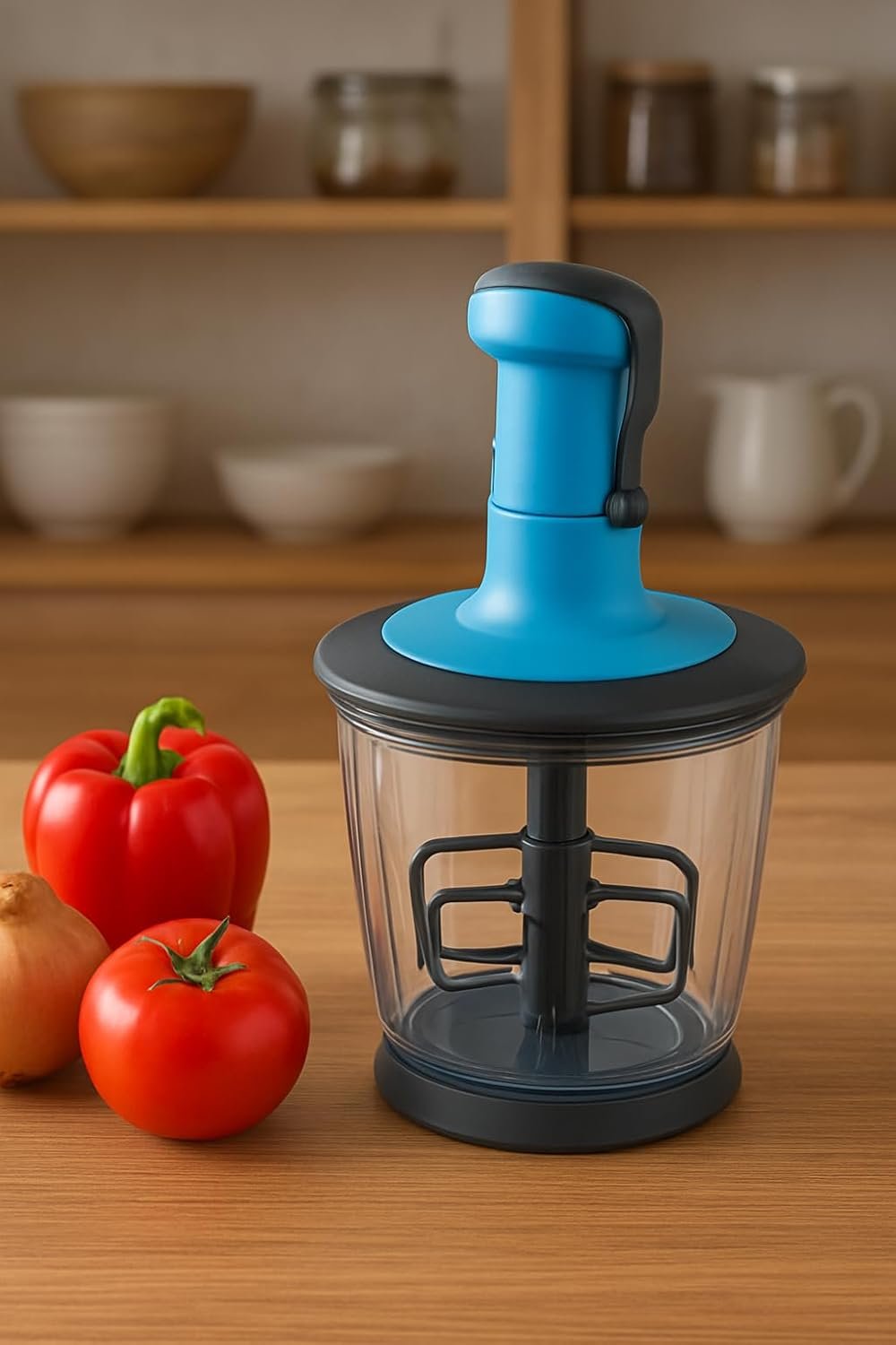 Manual Push Vegetable Chopper (1000ml)