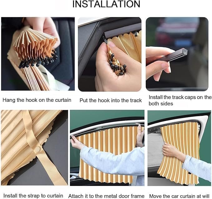 Car Curtain for Privacy, UV and Glare Protection