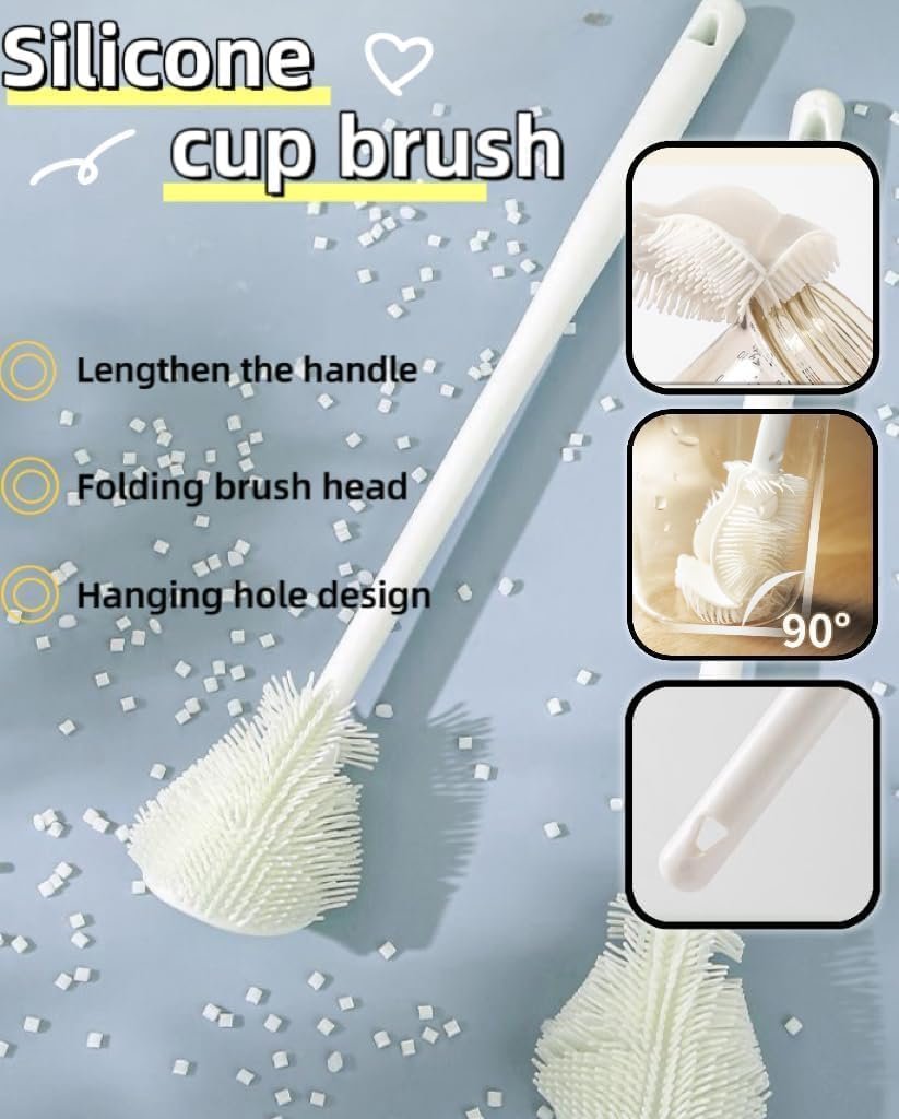 Silicone Bottle Cleaning Brush (360°)