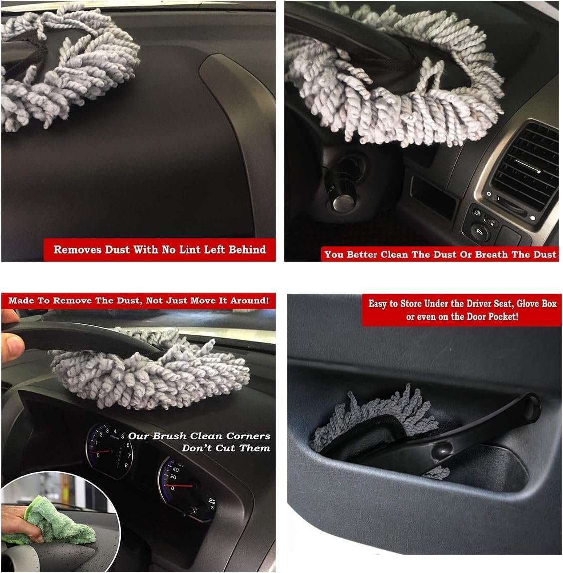 Soft Microfiber Car Dash Duster Set (1pcs)